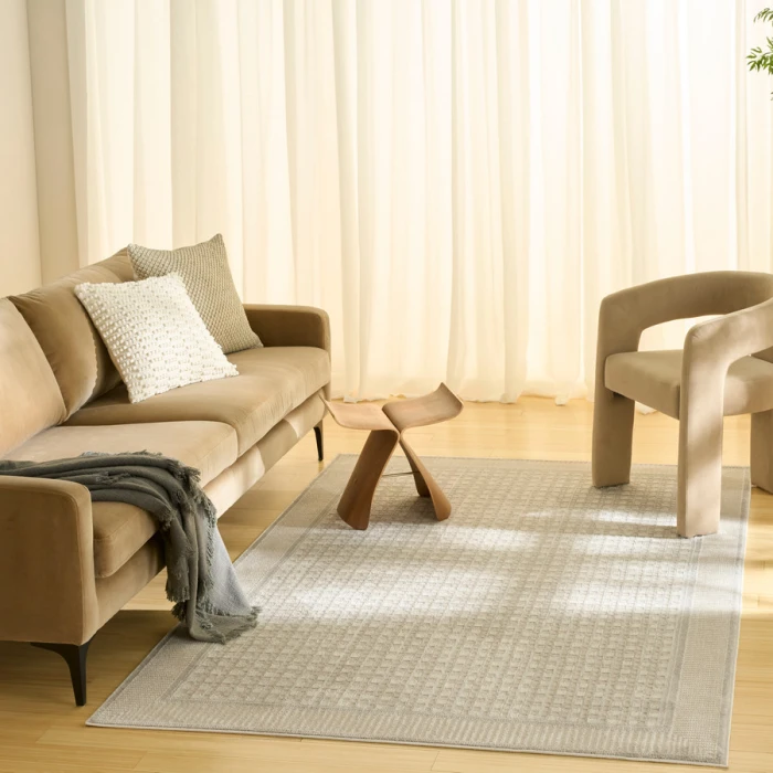 Nourison Home Nordic Beige NRC03 5 ft. X 7 ft. Rectangle Rug