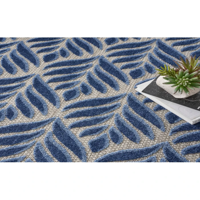 Nourison Aloha Blue ALH35 7’10” Round Rug