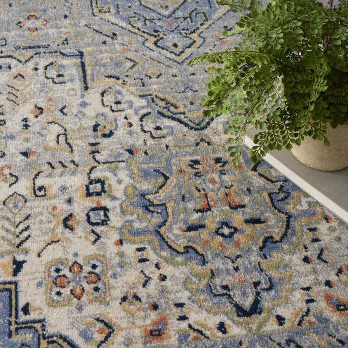 Nourison Nourison Essentials Persian Blue NRE07 6 ft. X 9 ft. Rect. Rug