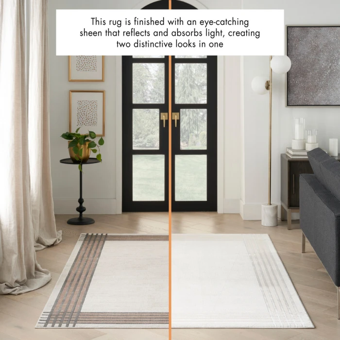 Nourison Desire Area Rug DSR01 Ivory/Silver