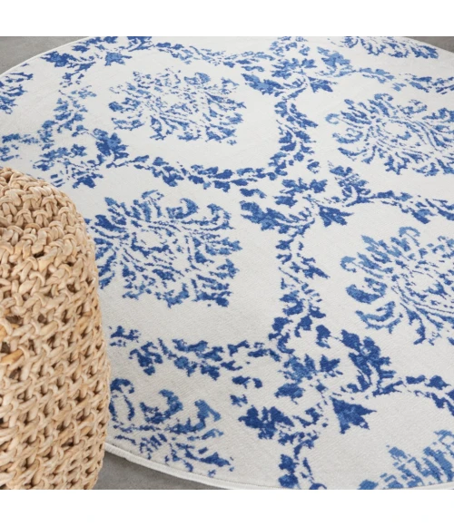 Nourison Whimsicle Area Rug WHS01-Ivory Navy