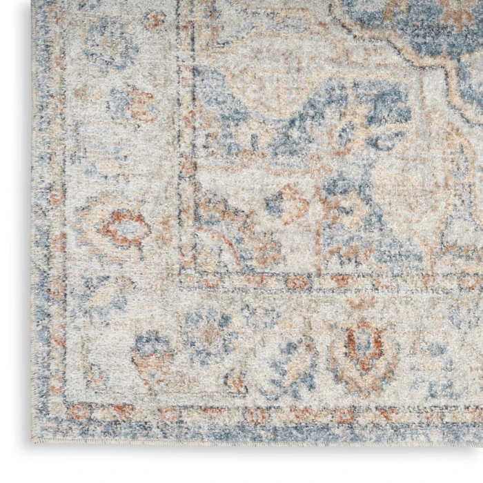 Nourison Astra Machine Washable Area Rug ASW12 Denim Multi