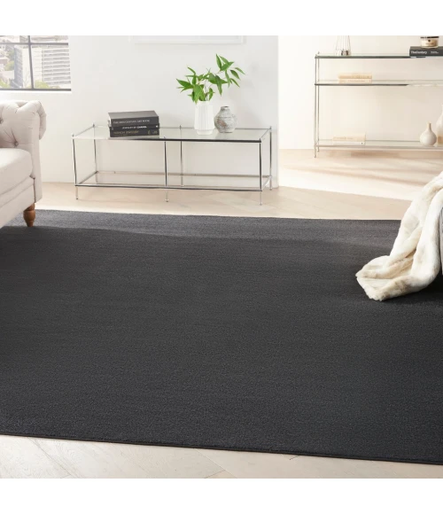 Nourison Essentials Black Area Rug NRE01-Black