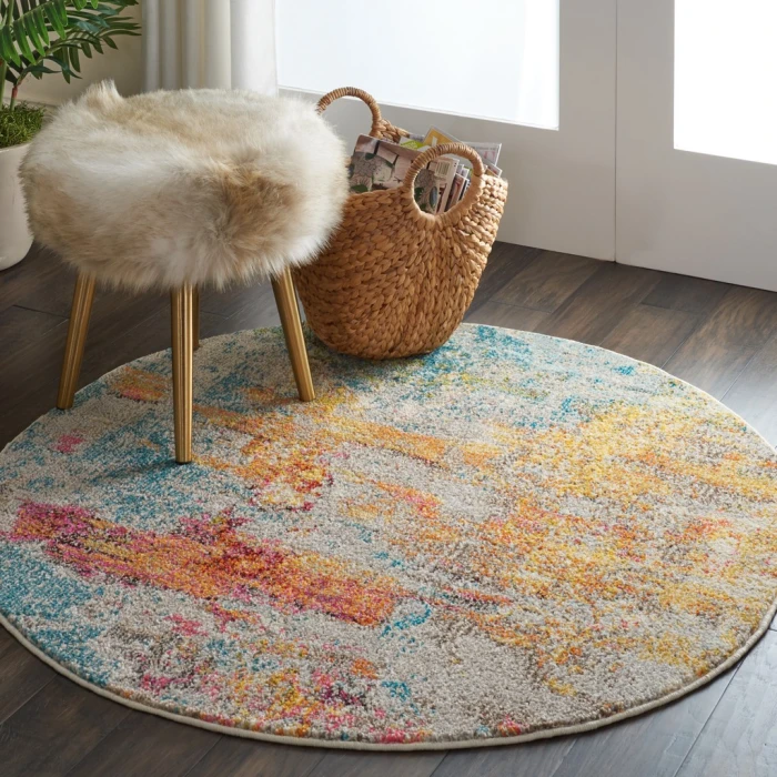 Nourison Celestial Round Area Rug CES02-Sealife