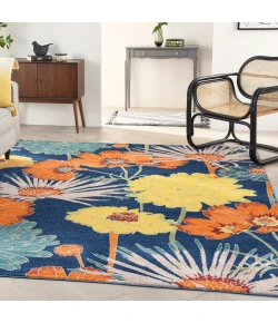 Nourison Home Allur ALR06 Navy Multicolor 9 ft. X 12 ft. Area Rug