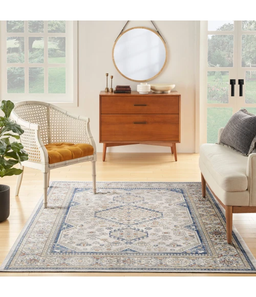 Nicole Curtis Series 4 Area Rug SR403 Grey/Blue