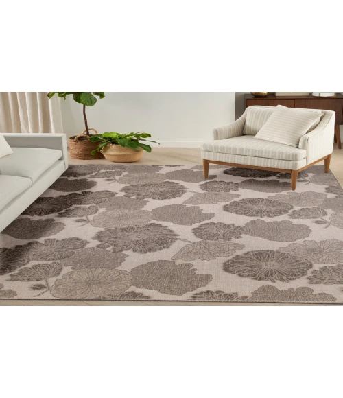 Nourison Garden Oasis Natural GOA04 8 ft. X 10 ft. Rectangle Rug