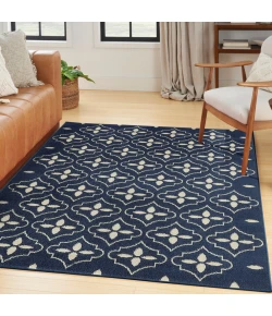 Nourison Home Nourison Essentials NRE04 Navy Ivory 4 ft. X 6 ft. Area Rug