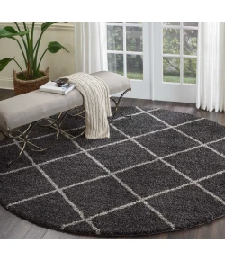 Nourison Home Brisbane BRI03 Charcoal 8 ft. 2 in. Round Area Rug