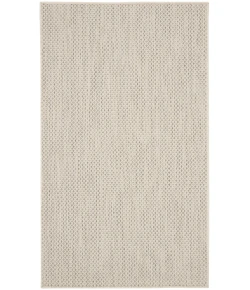 Nourison Home Courtyard COU01 Ivory Silver 3 ft. X 5 ft. Area Rug