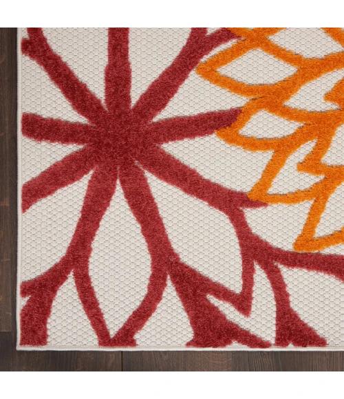 Nourison Aloha Area Rug ALH05-Red Multi Colored