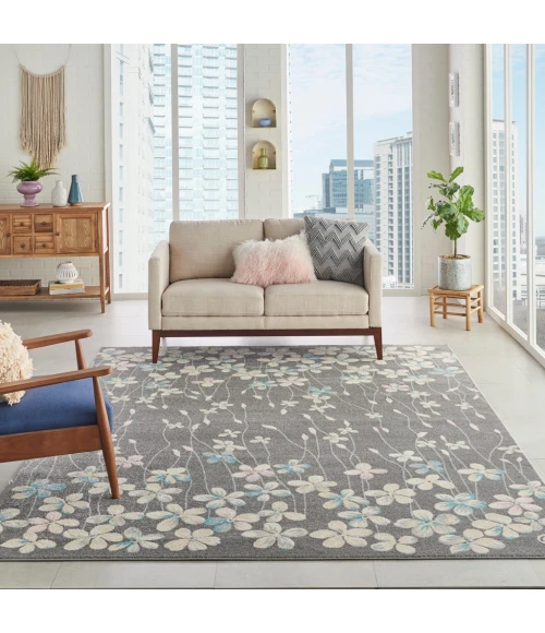 Nourison Tranquil Area Rug TRA04-Grey/Beige