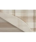 Nourison Grafix Ivory Beige GRF03 8 ft. Round Rug