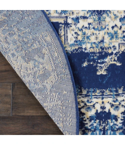 Nourison Grafix Area Rug GRF14-Navy Blue