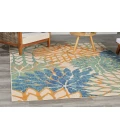 Nourison Aloha Blue Green ALH05 5 ft. 3 in. X 7 ft. 5 in. Rectangle Rug