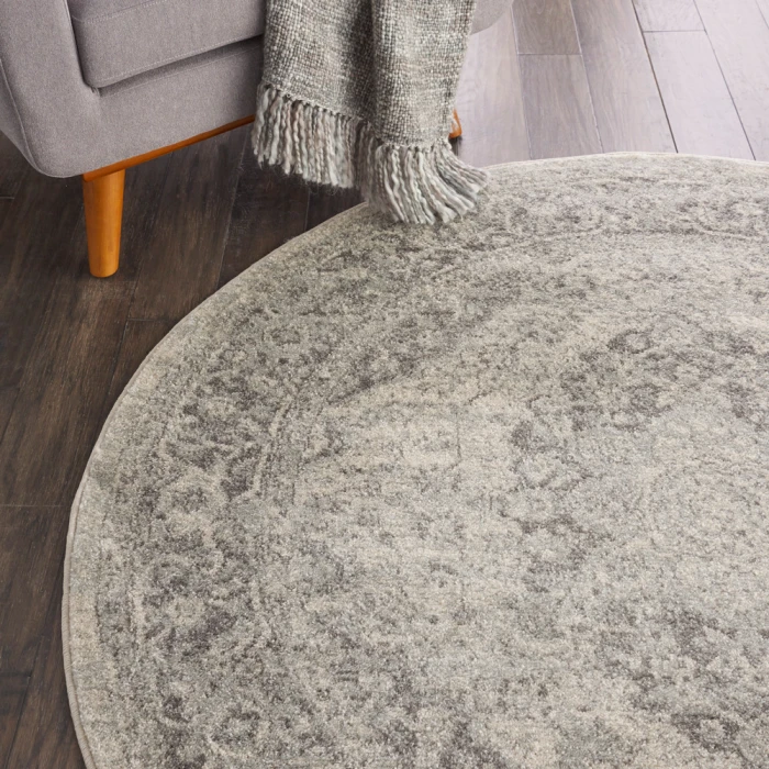 Nourison Tranquil Area Rug TRA05 Ivory/Grey
