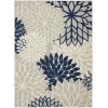 Nourison Home Aloha ALH05 Ivory Navy 7 ft. 10 in. X 10 ft. 6 in. Area Rug