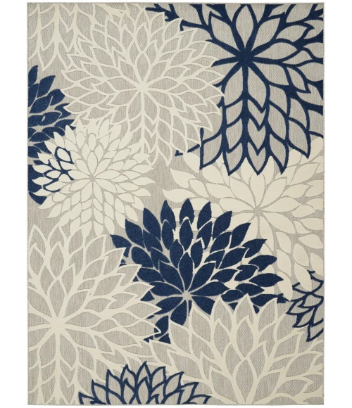 Nourison Aloha Area Rug ALH05-Ivory/Navy