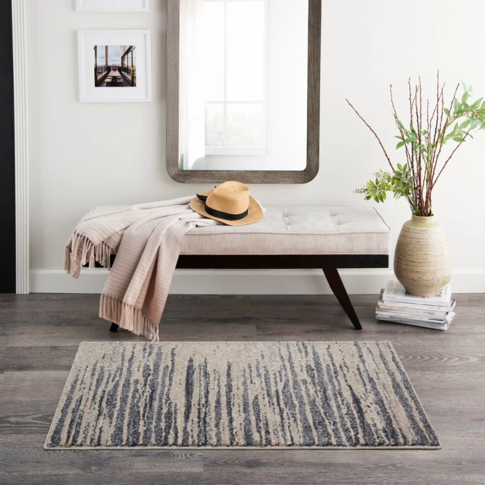 Kathy Ireland Moroccan Celebration Area Rug KI387-Blue/Beige