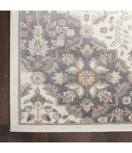 Nourison Elation Area Rug ETN08 Ivory Grey 7'10" x 9'10"