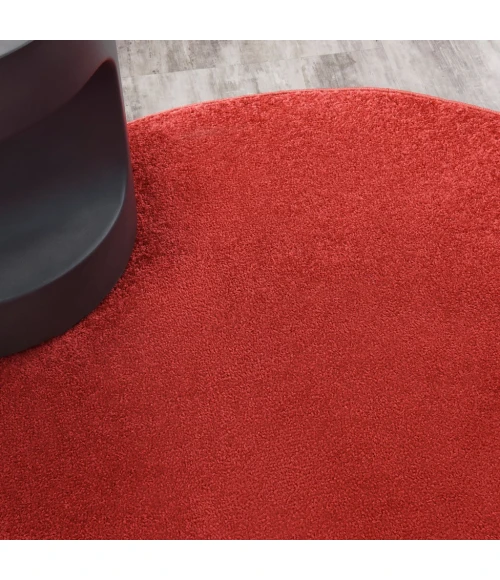 Nourison Essentials Brick Red Area Rug NRE01-Brick Red