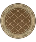Nourison Ashton House Round Area Rug AS03-Mink