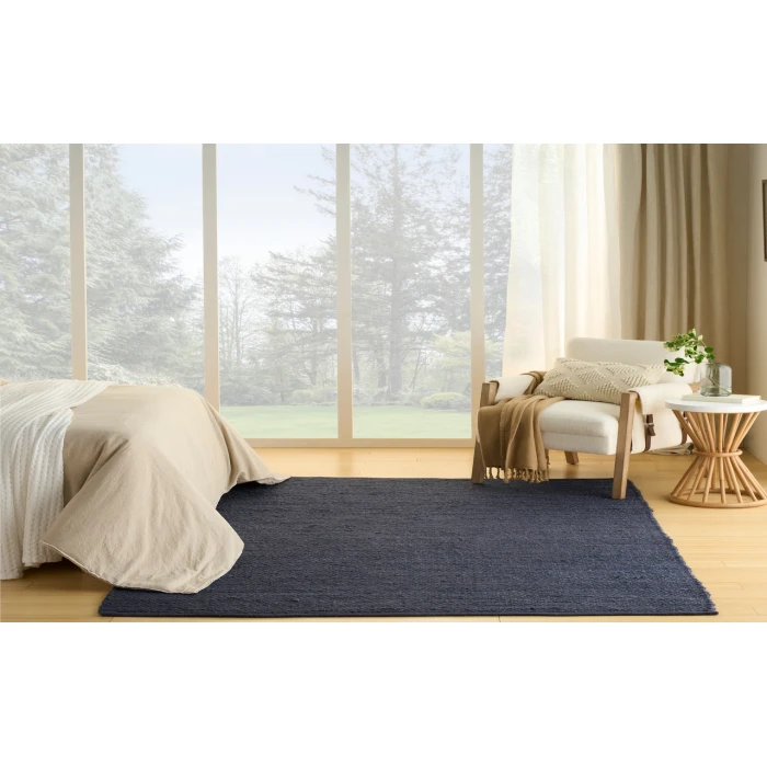 Nourison Natural Jute Navy NJT01 5 ft. X 7 ft. Rectangle Rug