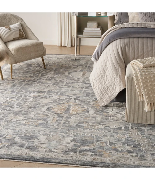 Nourison Lynx Navy Multicolor LNX02 10 ft. X 14 ft. Rect. Rug