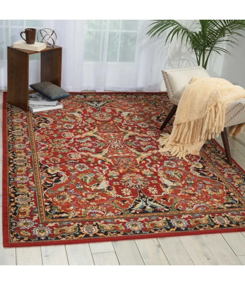 Nourison Home Timeless Red TML15 2ft.3in. x 3ft. Rect. Rug