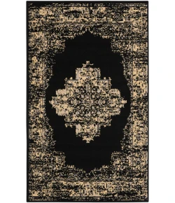 Nourison Home Grafix GRF14 Black 3 ft. X 5 ft. Area Rug