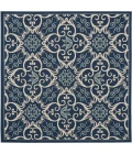 Nourison Caribbean Square Area Rug CRB02-Navy