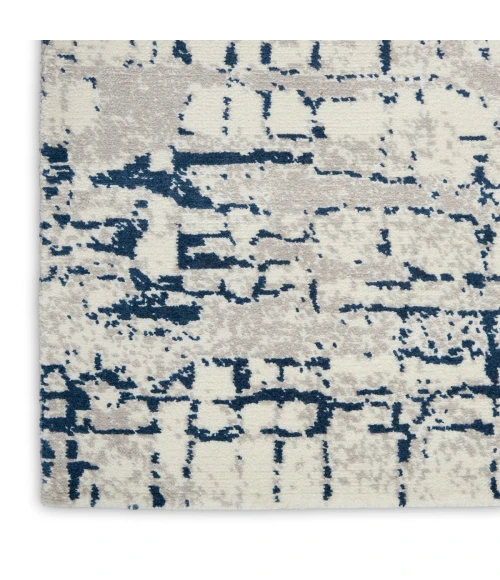 Nourison Twilight Area Rug TWI10 Ivory/Navy 9'9" x 13'9"