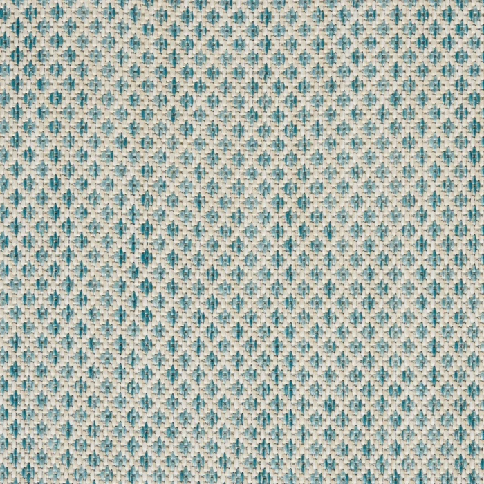 Nourison Courtyard Area Rug COU01-Ivory Aqua
