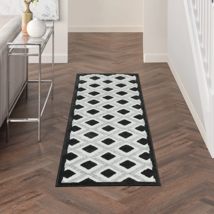 Nourison Aloha Area Rug ALH26-Black White