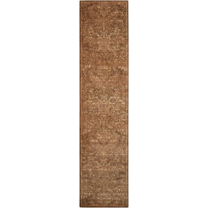 Nourison Silken Allure Runner Area Rug SLK19-Chocolate