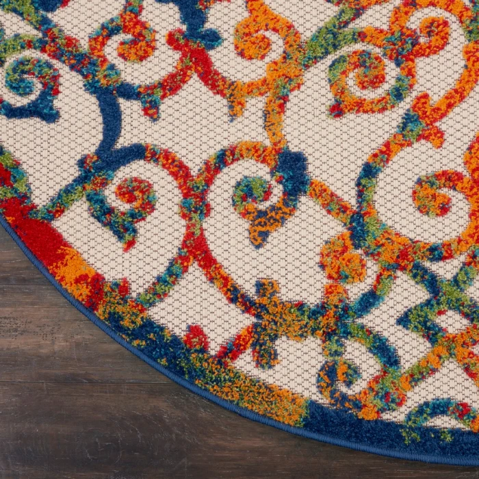 Nourison Aloha Round Area Rug ALH21-Multicolor