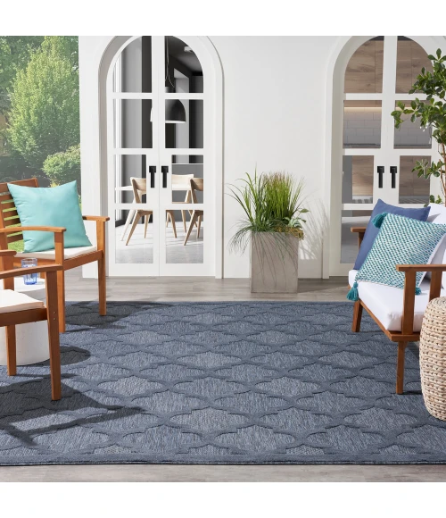 Nourison Easy Care Area Rug NES01 Navy Blue