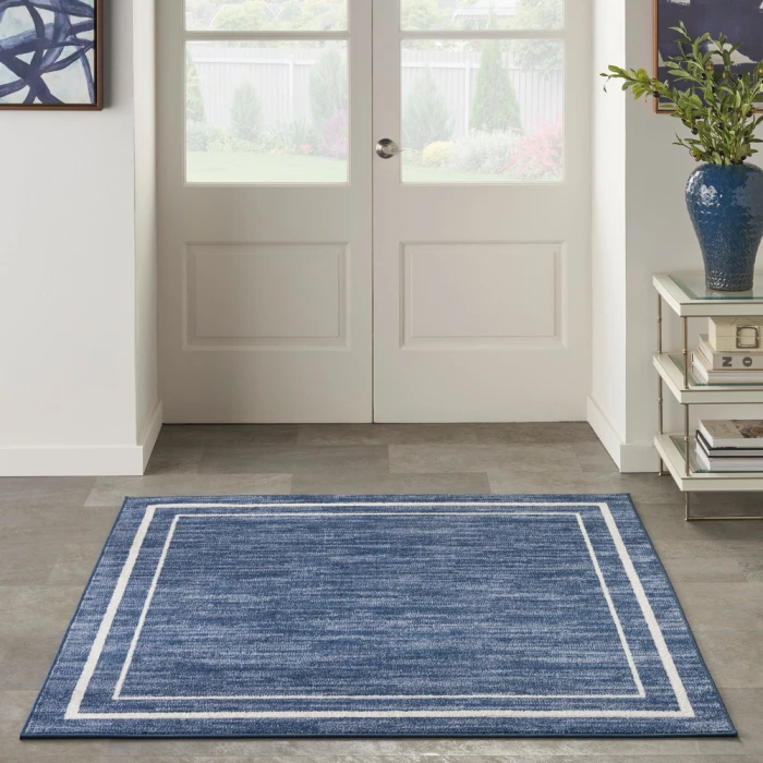 Nourison Nourison Essentials Area Rug NRE02 Navy/Ivory