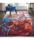 Nourison Prismatic Area Rug PRS13 Blue/Flame 3'9" x 5'9"