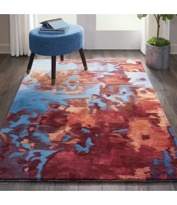 Nourison Home Prismatic PRS13 Blue Flame 3 ft. 9 in. X 5 ft. 9 in. Area Rug