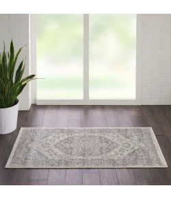 Nourison Home Tranquil TRA05 Ivory/Grey 2 ft. X 4 ft. Area Rug