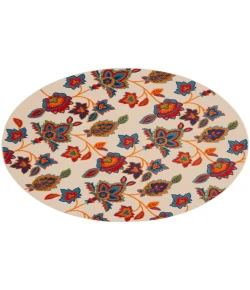 Nourison Home Aloha ALH31 Multicolor 7 ft. 10 in. Round Area Rug