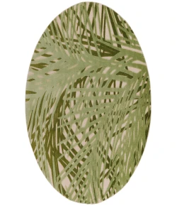 Nourison Home Aloha ALH41 Ivory Green 7 ft. 10 in. Round Area Rug