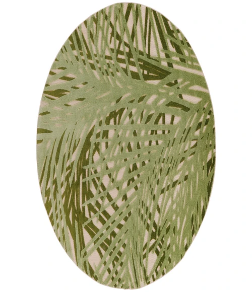 Nourison Aloha Ivory Green ALH41 7 ft. 10 in. Round Rug