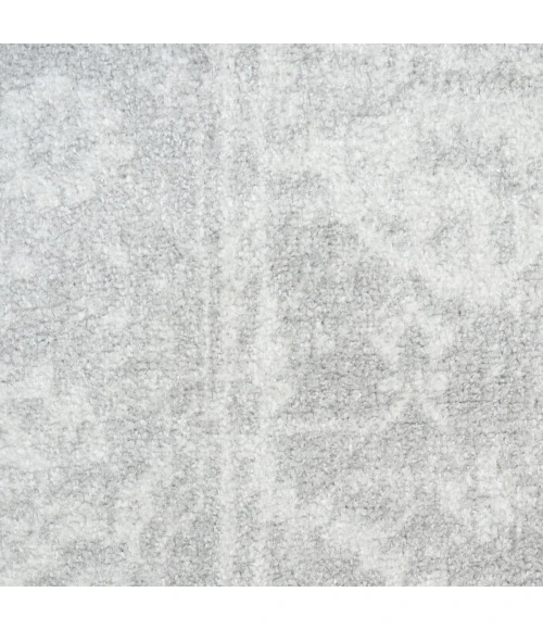 Nourison Astra Machine Washable Grey ASW12 3 ft. 3 in. X 5 ft. Rect. Rug