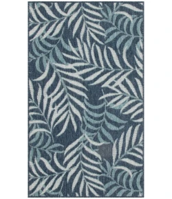 Nourison Home Garden Oasis GOA01 Navy 2 ft. X 4 ft. Area Rug