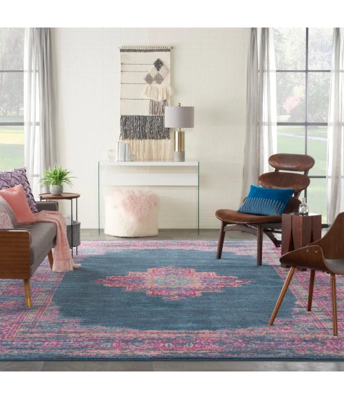 Nourison Passion Area Rug PSN03 Blue 10' x 14'
