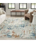 Nourison Quarry Beige Blue Rust QUA01 5 ft. X 7 ft. Rect. Rug