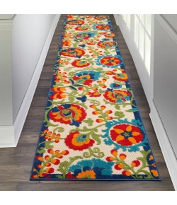 Nourison Home Aloha ALH17 Multicolor 2 ft. 3 in. X 10 ft. Area Rug