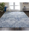 Nourison Damask Area Rug DAS06-Ivory/Navy